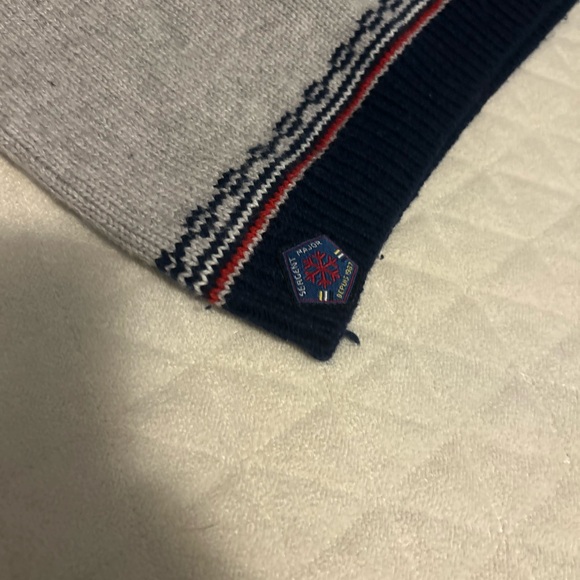 Boys Gray Patterned Ski Sweater - Picture 4 of 8